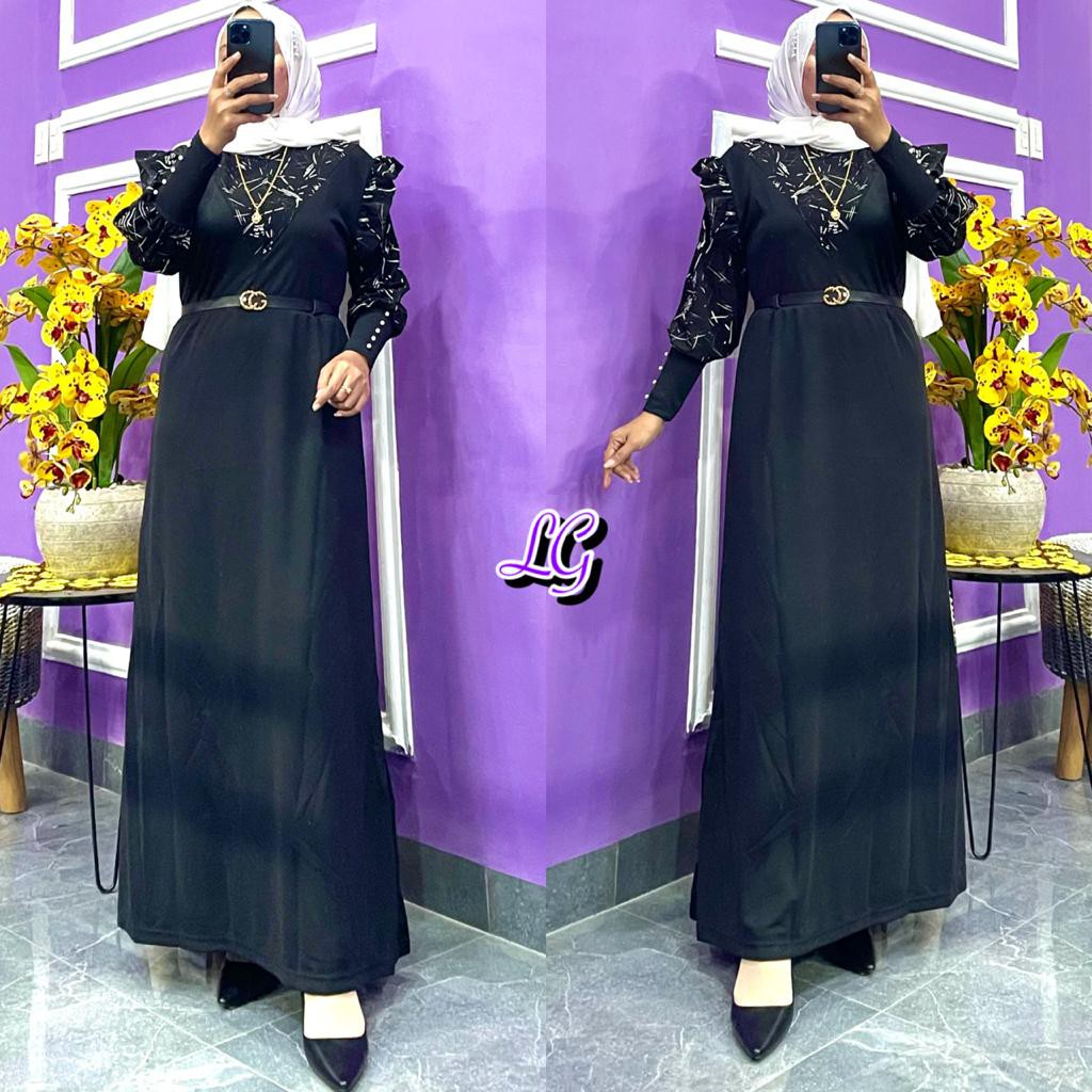 Gamis V rimpel bahu