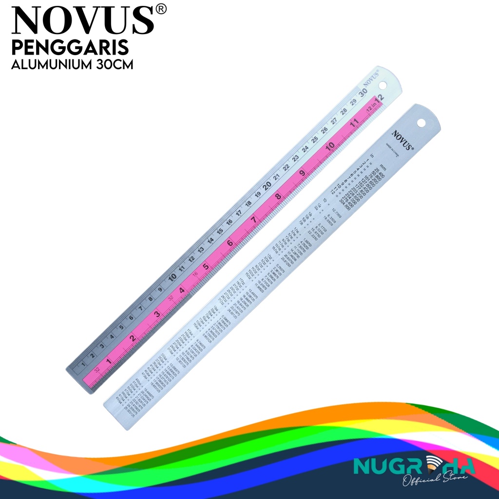 

PENGGARIS ALUMUNIUM 30 CM NOVUS