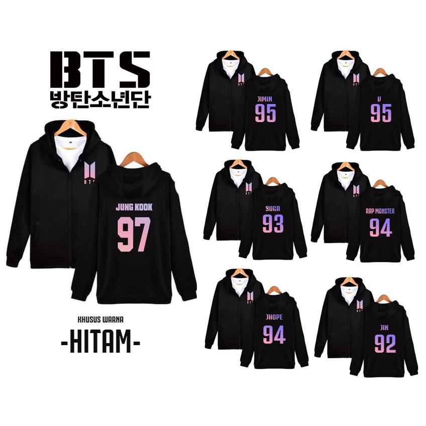  Jaket BTS  Member Gradasi JIMIN V TAEHYUNG RAP MONSTER 