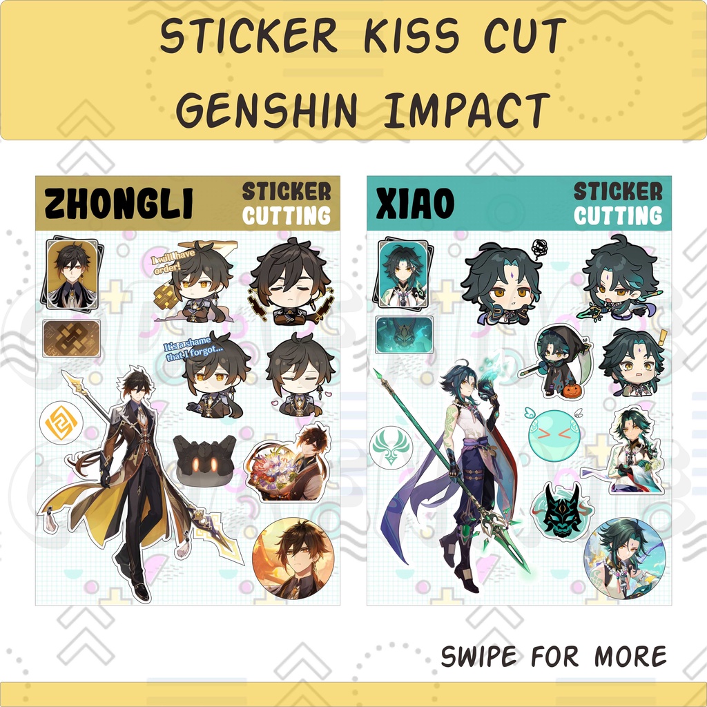 GENSHIN IMPACT STICKER ANIME CUTTING