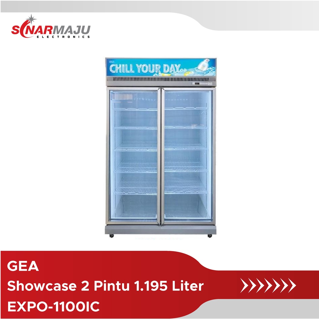 Showcase 2 Pintu GEA 1.195 Liter EXPO-1100IC EXPO1100 EXPO 1100IC