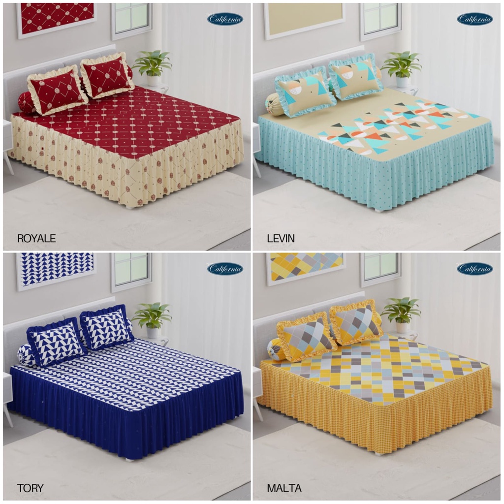 CALIFORNIA - Sprei Rumbai California Size King 180x200 Seprai Rumbai 180x200 Sprey California rumbai