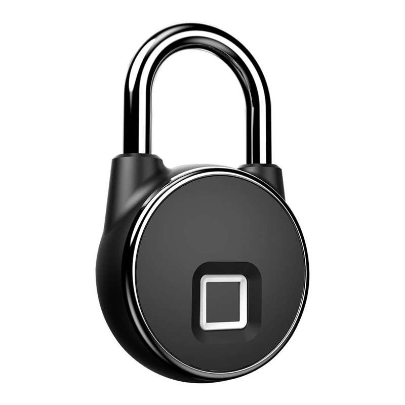 Gembok Koper Rumah Smart Fingerprint Padlock - P22 - Black