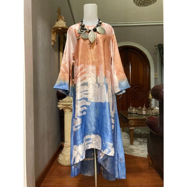 Zaja - Tunik Tie Dye Terbaru Cantik &amp; Elegant Atasan Muslim Perempuan Dewasa Baju Tunik Mewah Cewek Kekinian Fashion Muslimah 2022