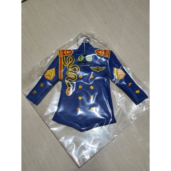 Gantungan baju unyil akmil warna | Gantungan baju akmil biru |Tempelan baju unyil akmil biru