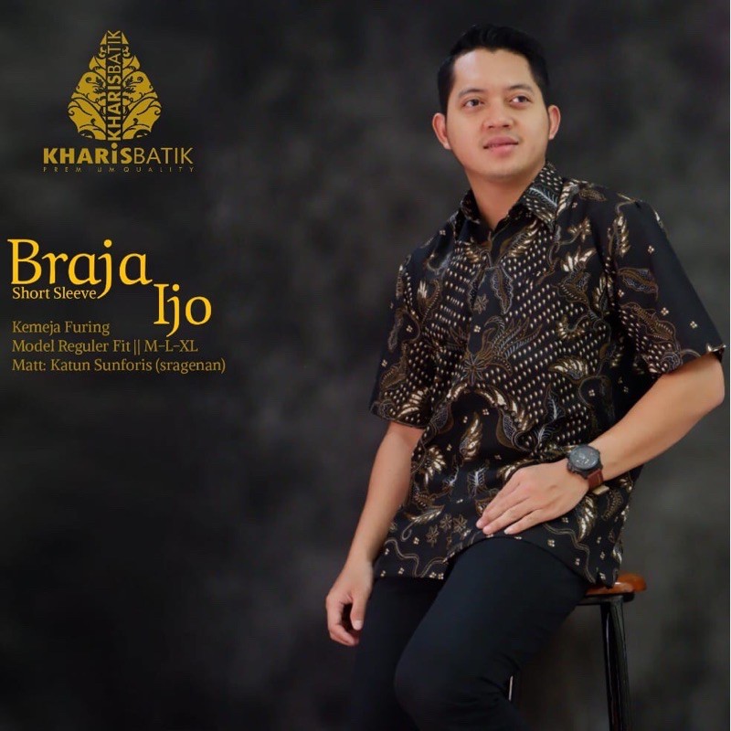 BRAJA PSH Batik Modern Full Furing Katun Halus Size S-XXL High Quality