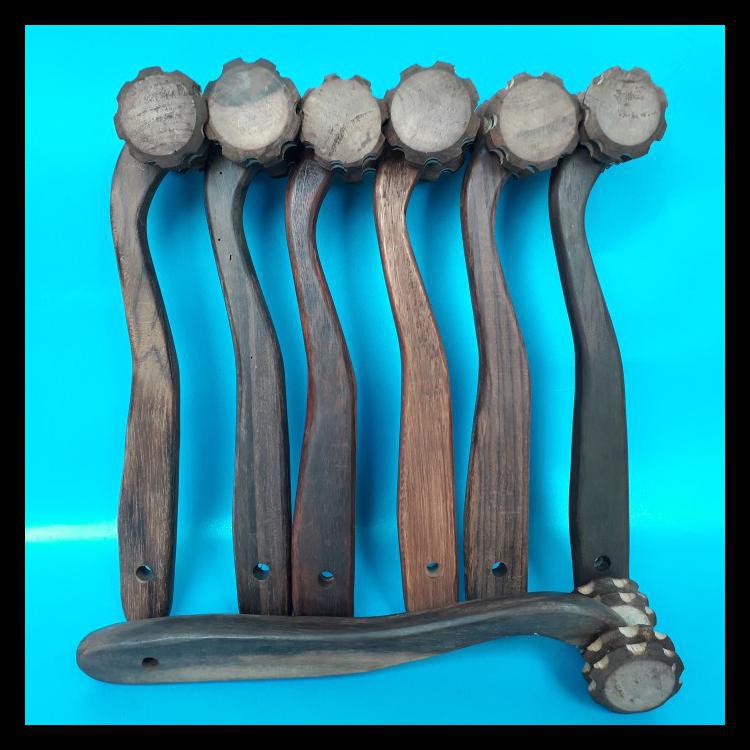 ALAT PIJAT PIJIT REFLEKSI TELAPAK KAKI TANGAN PUNGGUNG BADAN ROL KAYU - NO.1 TERJAMIN