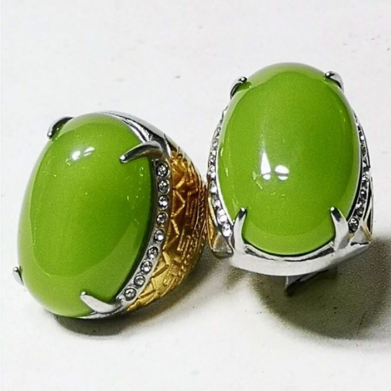 Cincin Akik Giok Aceh Natural