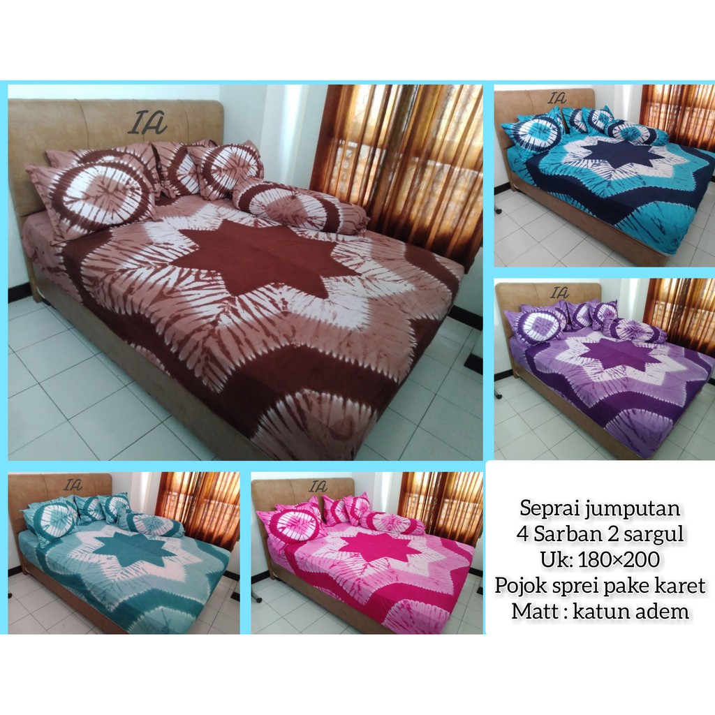 SEPREI BERKWALITAS | SEPREI BATIK PEKALONGAN | SPREI JUMPUTAN | UKURAN 180X200 | SPESIAL PAKAI KARET