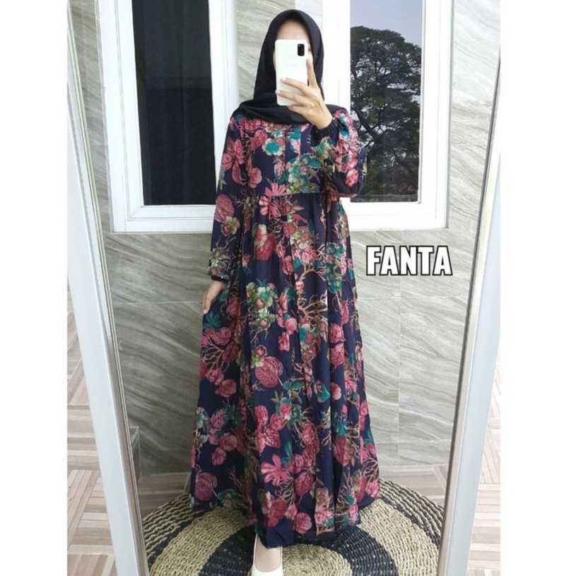 Gamis Rayon Twill/ Gamis Susun Bahan Rayon Twill/ Rayon Viscos