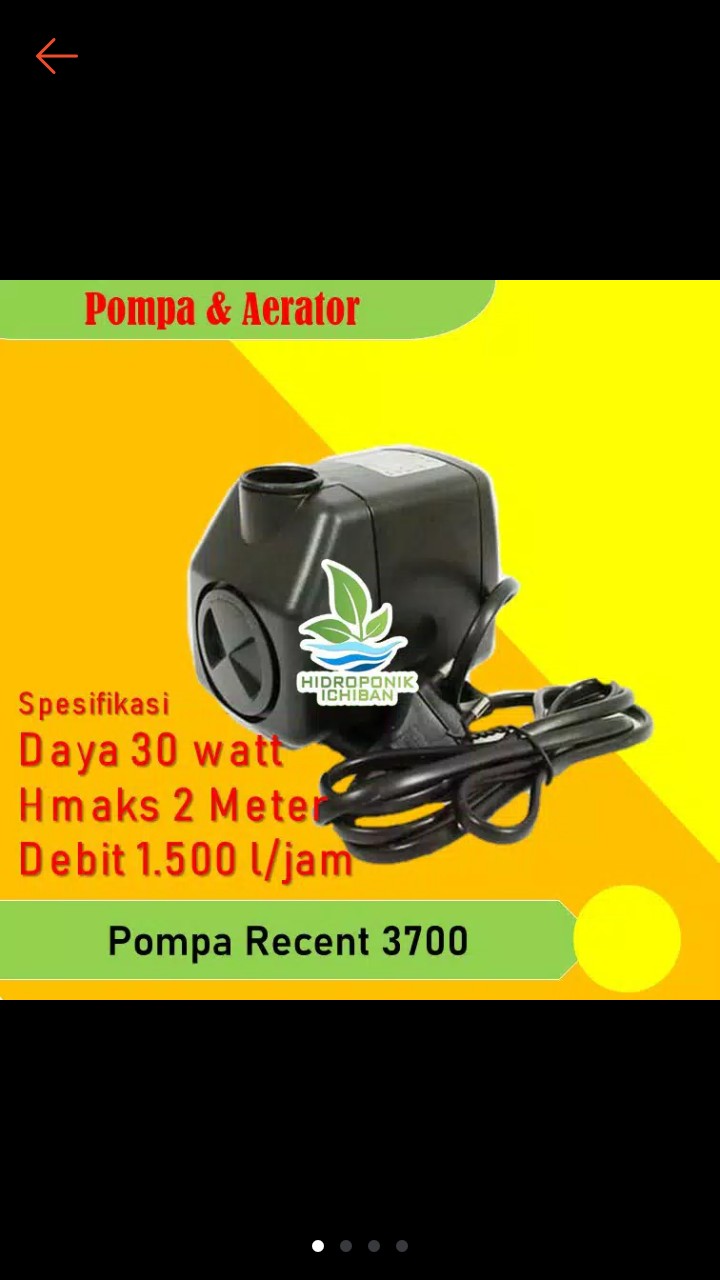 Pompa Recent Aa 3700 Pompa Celup Hidroponik Original Dan Awet