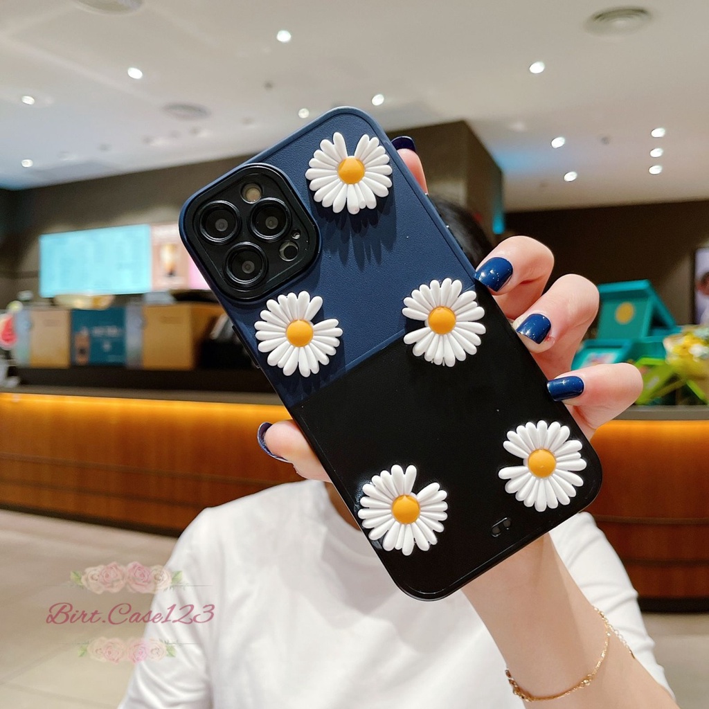 CASE FYP 2IN1 BUNGA DAISY 3D FOR ALL TYPE HANDPHONE OPPO VIVO SAMSUNG REALME XIAOMI INFINIX IPHONE BC6635