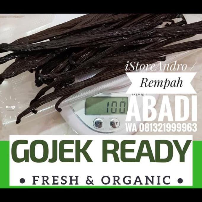

Bestseller! Gojek Vanilla Bean Grade A 100 Gram - Vanila Gourmet <