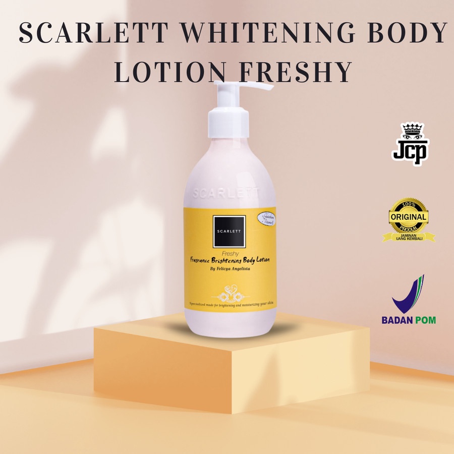 SCARLETT Whitening Body Lotion Freshy 100% Original