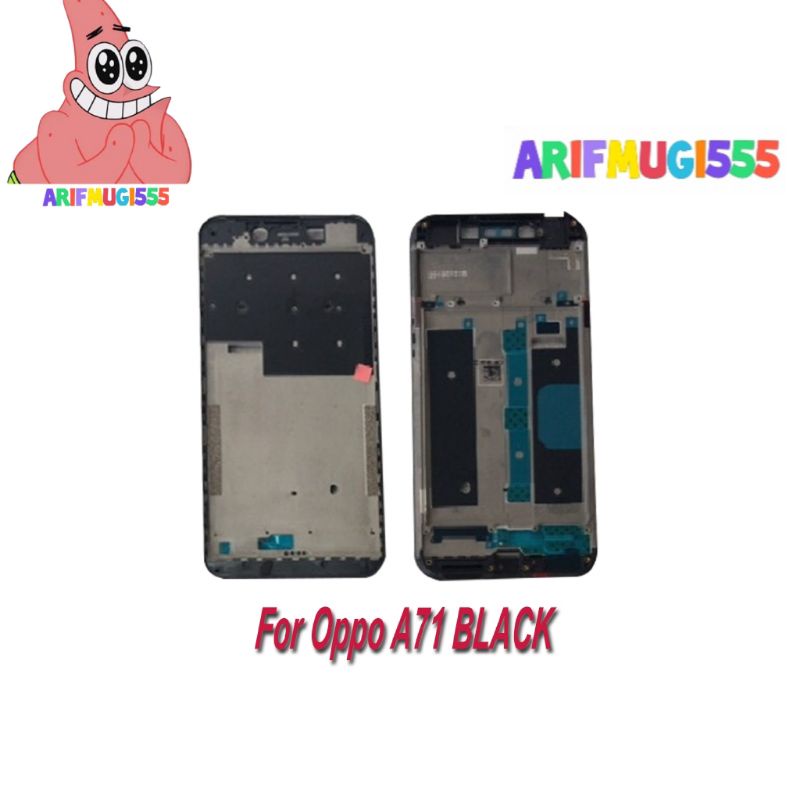 FRAME BEZZEL TULANG TENGAH TATAKAN LCD TOUCHSCREEN OPPO A71 2017 ORIGINAL