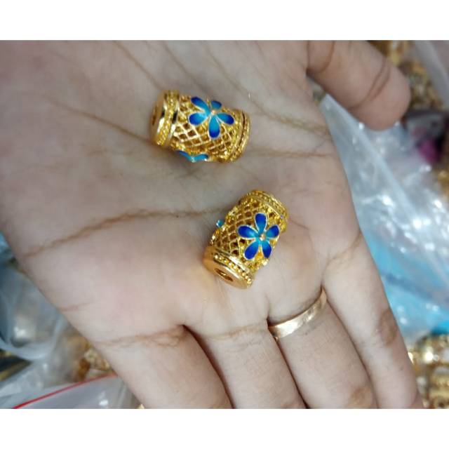 Liontin xuping tabung , liontin gelang, bahan gelang xuping .