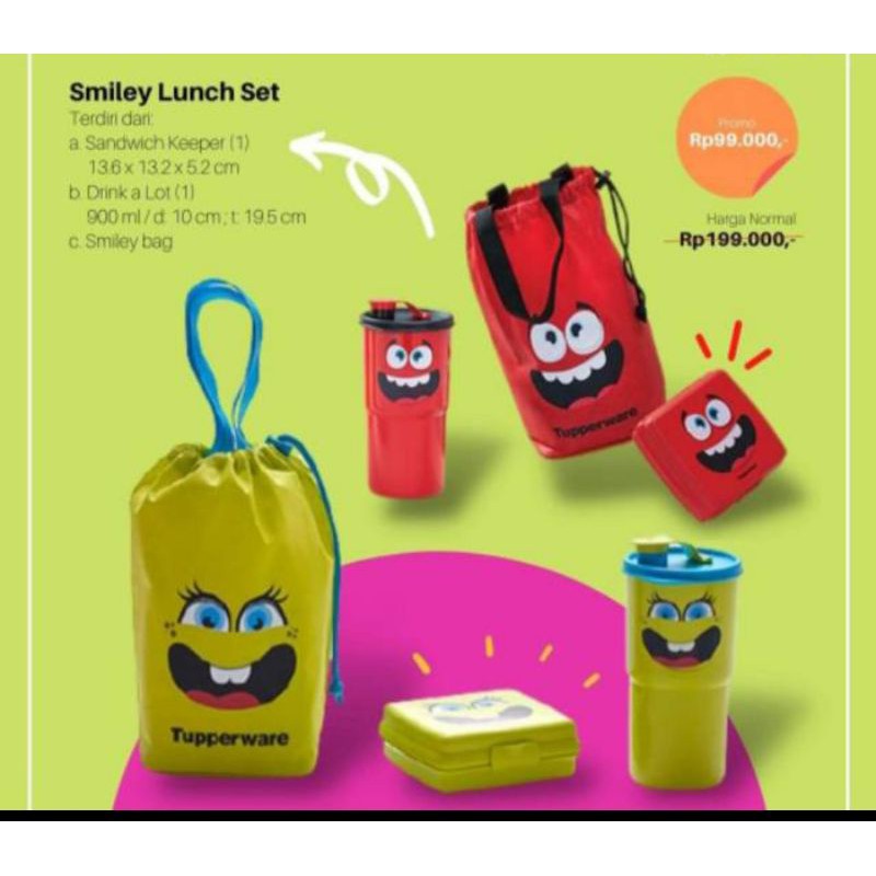 Smiley lunch set