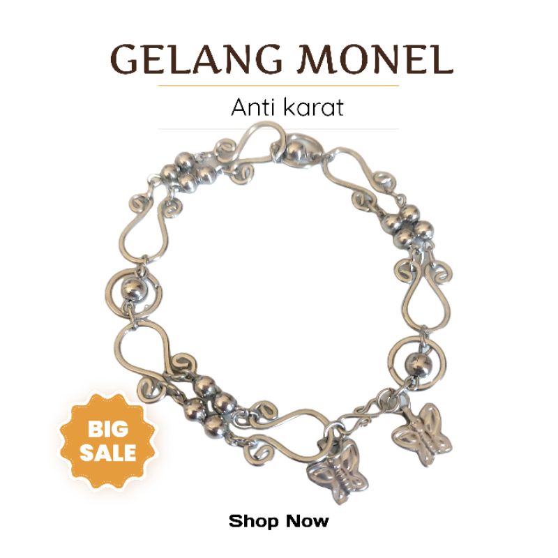 GELANG TANGAN MONEL ANTI KARAT