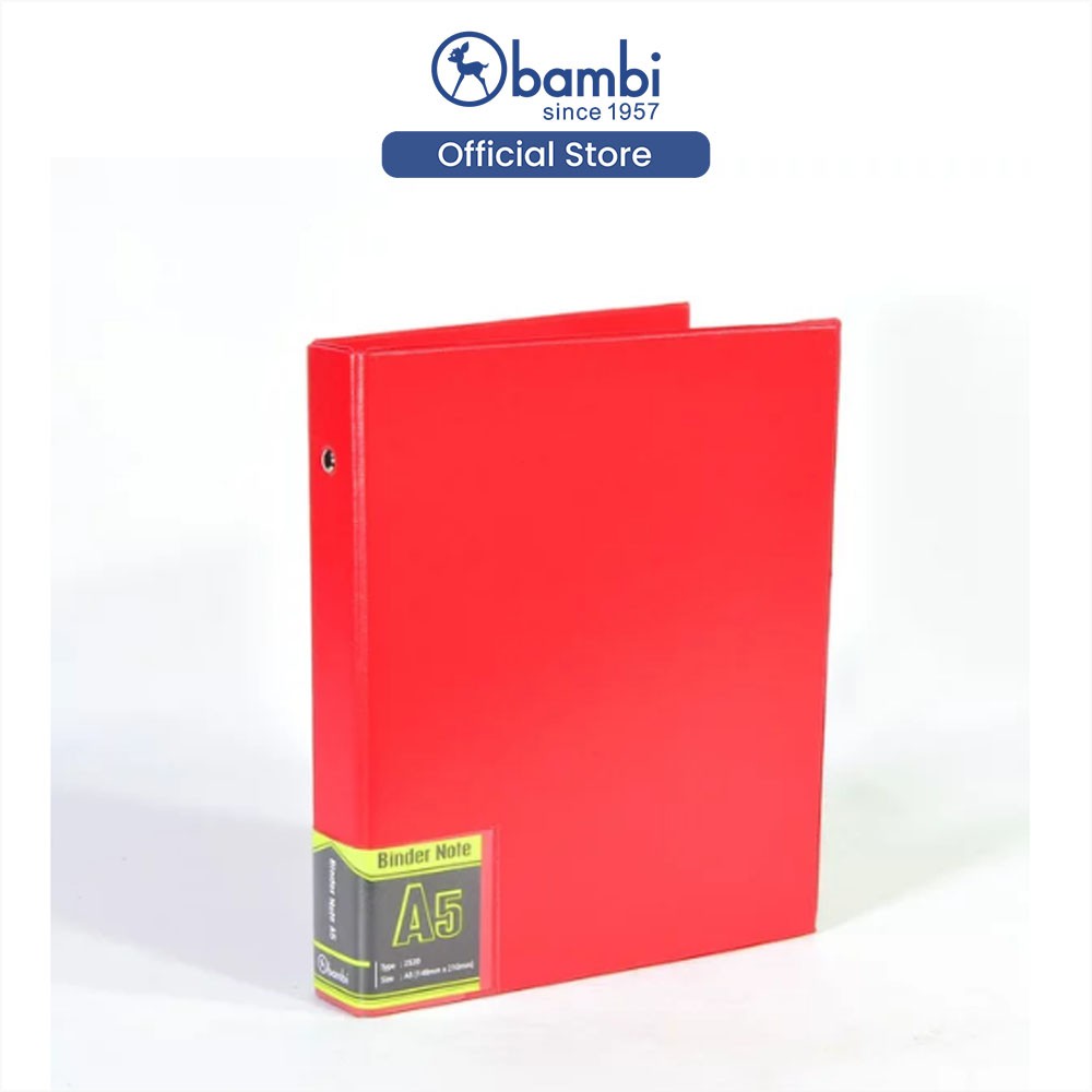 

Bambi Binder Note A5 Tipe 20 Ring Edisi Synthetic Plasma Include Loose Leaf & Divider Original