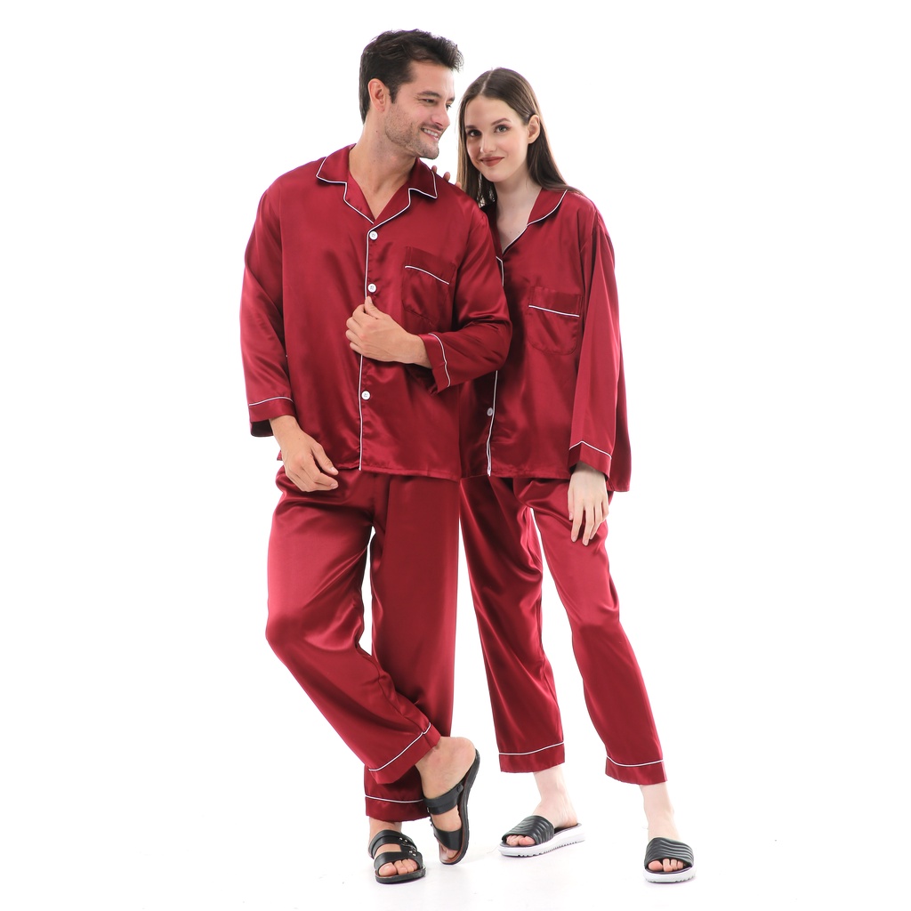 Zavyn Setelan Piyama Couple Long Sleeve Premium