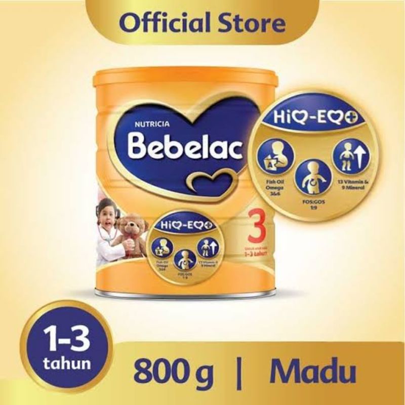 Bebelac 3 800gr Vanila dan Madu exp 2024/2025