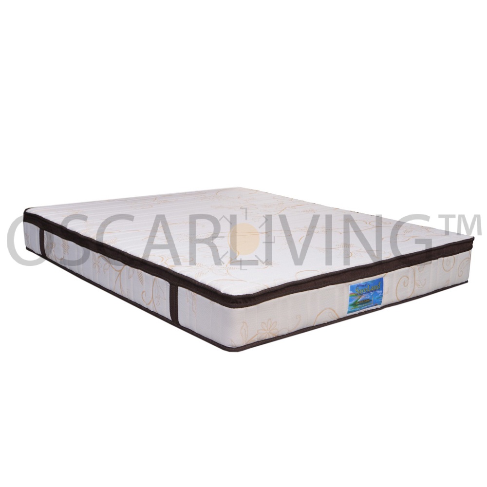 Saveland Ultra Super Rebounded Pillowtop Kasur Busa Tebal 25 Cm - Cream [Mattress Only/ Khusus Jabod