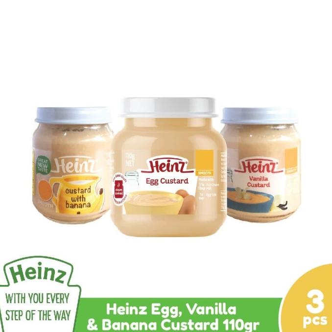 

Heinz Paket Egg, Vanilla & Banana Custard 110G - 3 Pcs