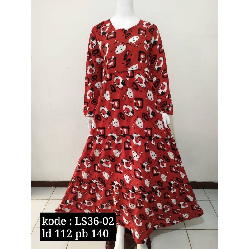 longdress susun batik ziyan pekalongan