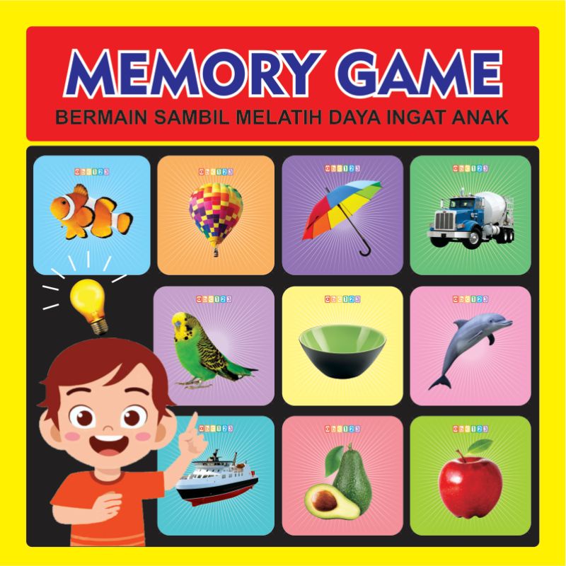 Flashcard Memory Game Kartu Daya Ingat Matching Game Flash Card Bayi Anak