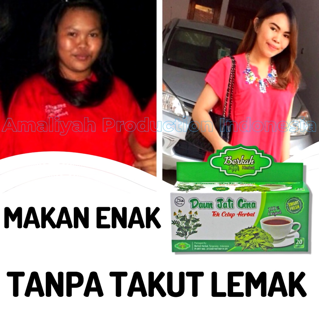 Teh Celup Herbal Alami Daun Jati Cina Obat Pelangsing Perut Buncit Penurun Berat Badan Super Cepat T