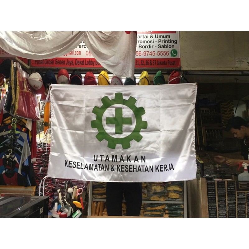 bendera k3 standar depnaker 90x135 (premium)