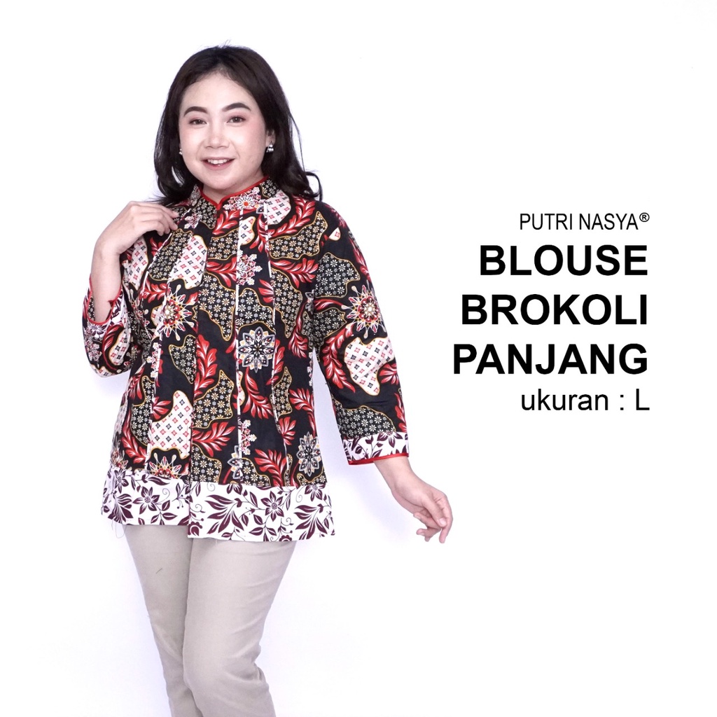 Blouse Batik Big Size LD 140 Wanita Atasan Batik Jumbo L-XL-2L-3L-4L-5L-6L-7L Model Blus Jumbo Kerja Batik / Atasan Big Size Kerja Wanita / Pakaian Batik Kantor Formal Bahan Katun Seragam Super Big / Baju Batik Kekinian Terbaru Modern Trendy