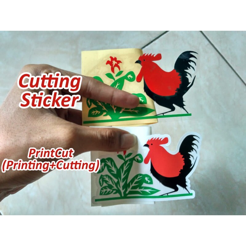 Sticker helm - stiker ayam jago