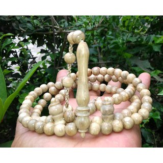 tasbeh akar bahar putih atau uli gundi asli natural size