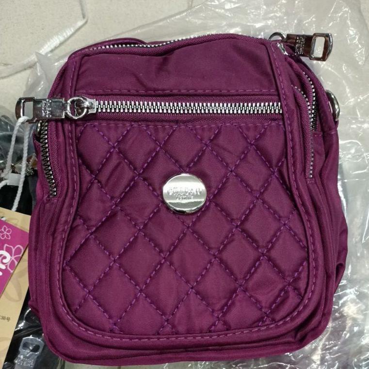 Tas Wanita Import Jinjing Selempang CHIBAO Mini CB8202 8202 CB8202-8 8202-8 Bordir Ketupat Parasut K