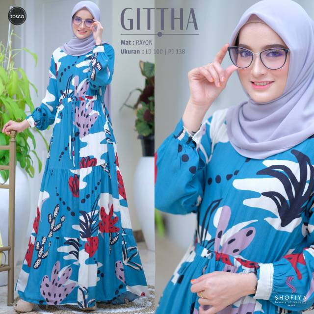 GITTHA DRESS GAMIS MUSLIM BY SHOFIYA