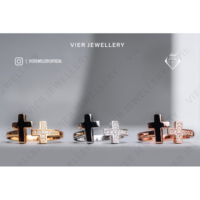 Vier Jewellery Wynn Edition Ring 9450 / Cincin salib