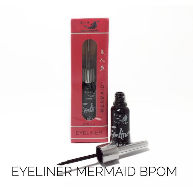 EYELINER MERMAID BOX PINK KACA BPOM