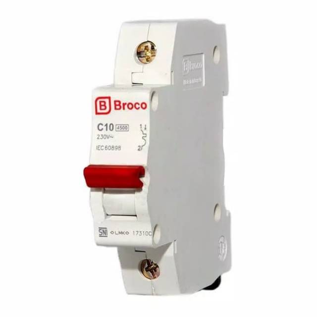 MCB 10 Ampere Broco (230V 2.300Watt) SNI