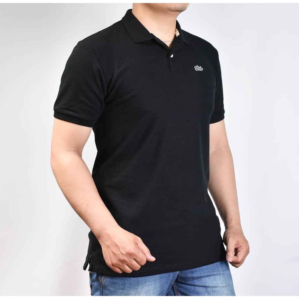 Burlois Polo Shirt Pria Lengan Pendek Pria Polos Kerah