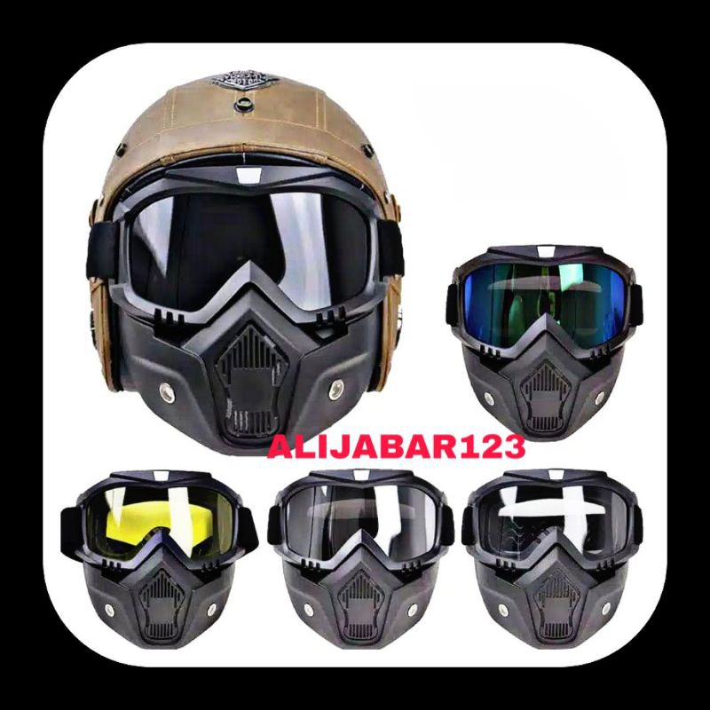 KACAMATA HELM MASKER CAKIL RETRO Goggles