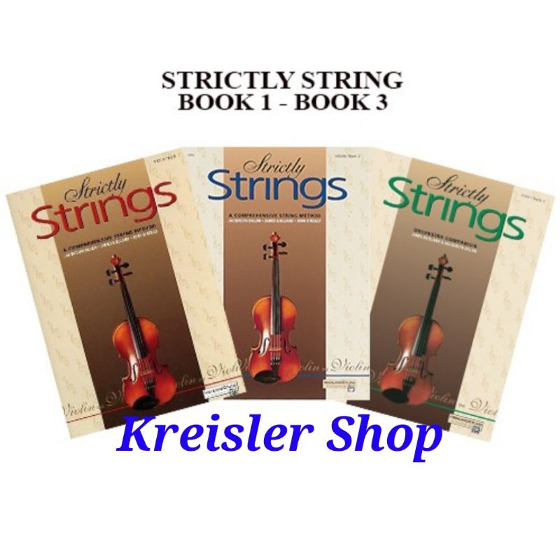 Buku biola Strictly Strings Violin Comprehensive String Method Buku biola