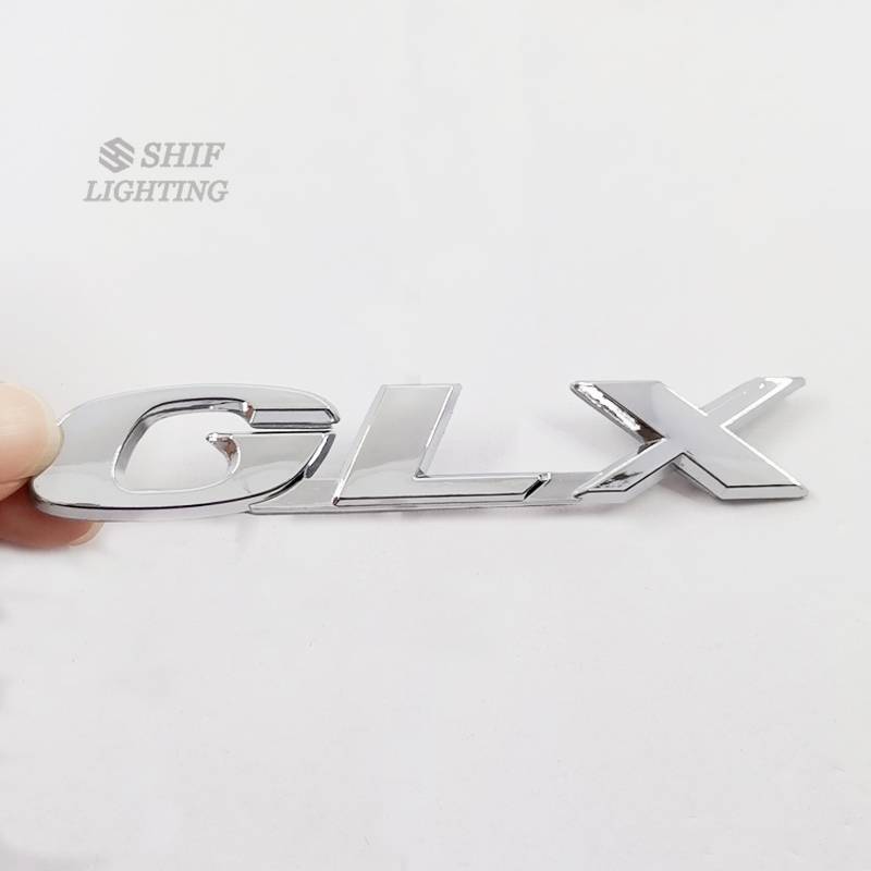 1pc Stiker Emblem / Badge Logo Glx Bahan Abs Untuk Belakang Mobil Glx