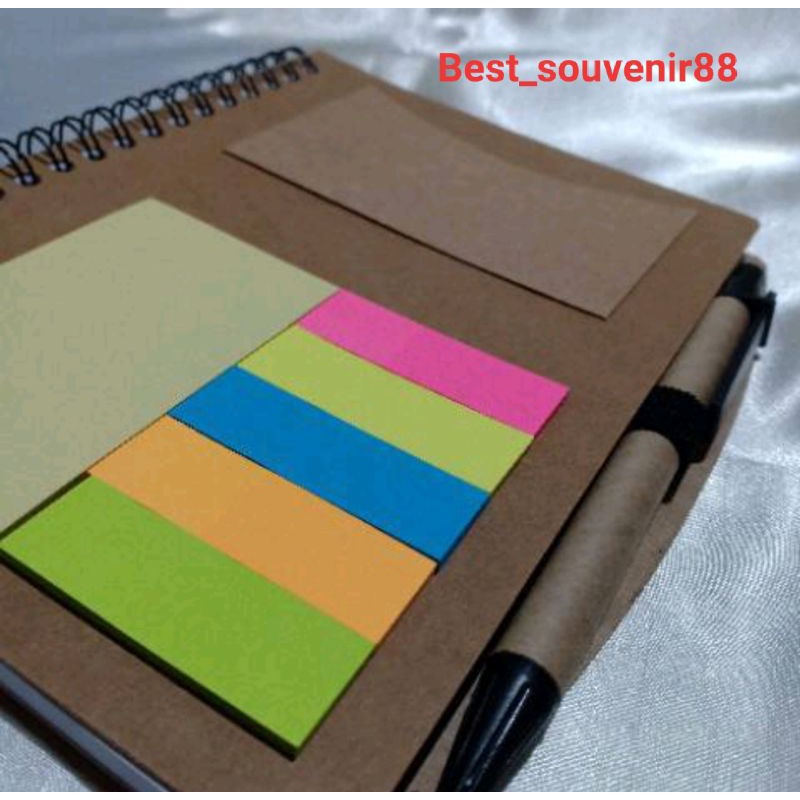 

RB Note Book Recycle /Notes Buku Tulis/ Buku Catatan / Memo Pos it + Pulpen