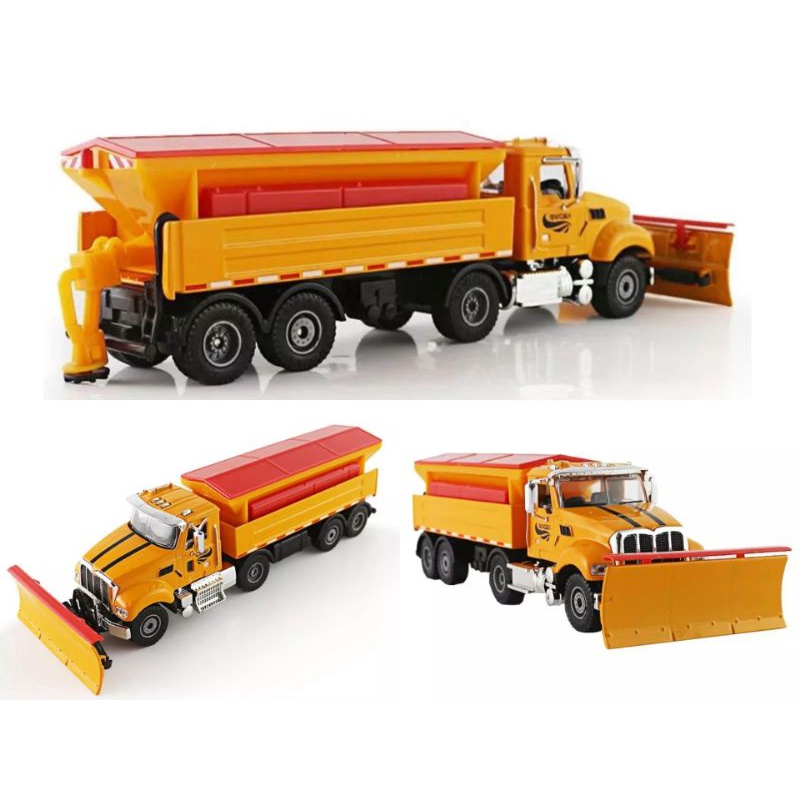 Miniatur Diecast Alat Berat KDW Us Style truck  Diecast Mobil Truk Molen Truks Tengki Truk Derek Truk Box Truk Bak Kaidiwei Skala 1:50 Die-cast Miniatur Mobil Dump Truck Towing