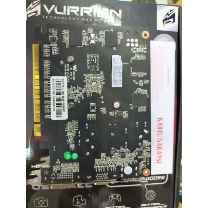 VGA Gaming VURRION GTX 750 2GB DDR5 128Bit GAMING VGA ORI