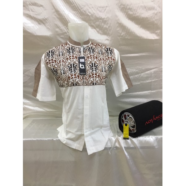 Koko Pria Dewasa Lengan Panjang Simpel Elegan Cocok Buat Sehari YL793 Baju Imtaq Bordir J02