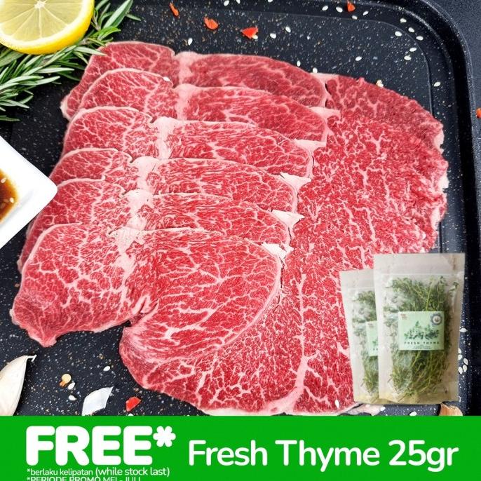 

JAPANESE WAGYU A5 MARUKAWA BEEF SLICE 150GR FSDGDF252