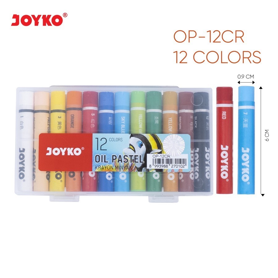 

GROSIR Crayon JOYKO 12 Warna/Krayon Murah JOYKO 12Warna/Oil Pastels JOYKO