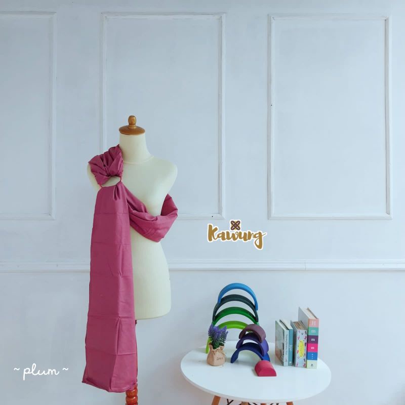 Gendongan bayi Ringsling Solid by Kawung Motif cantik